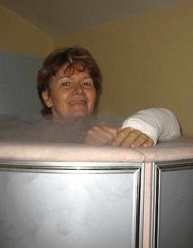 Kryotherapie im Kltekammer in der Tschechei